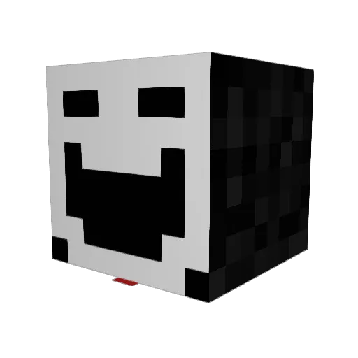 Bone_Man_ Minecraft avatar head, 3D render