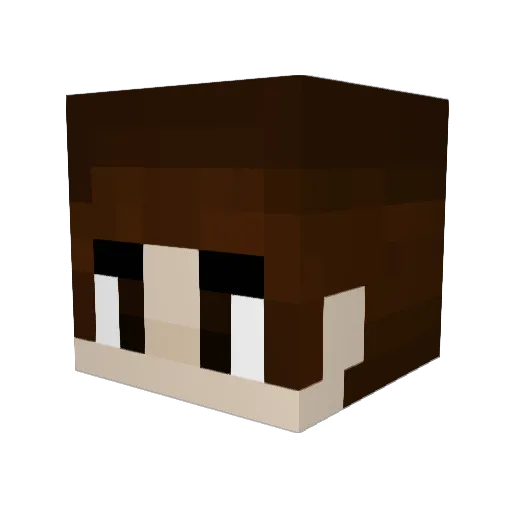 Bone__heart Minecraft avatar head, 3D render