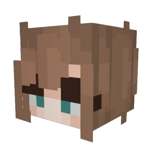 Boneberry Minecraft avatar head, 3D render