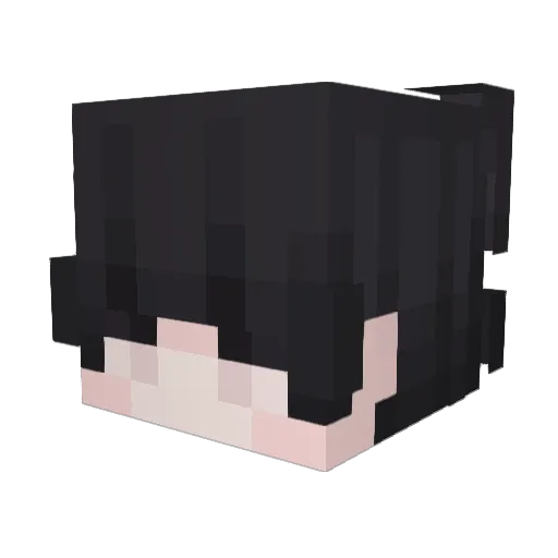 Boneeey Minecraft avatar head, 3D render