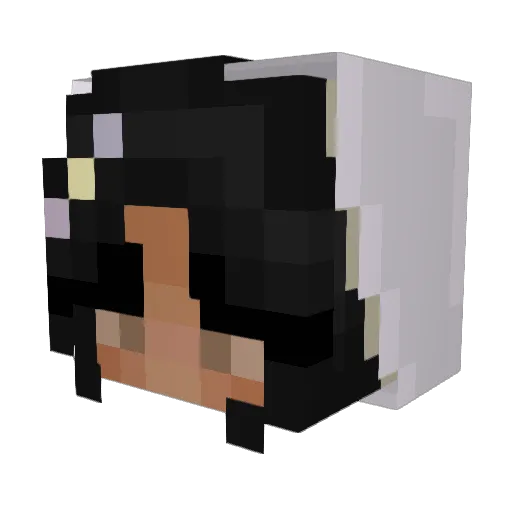 BonelessQueen Minecraft avatar head, 3D render