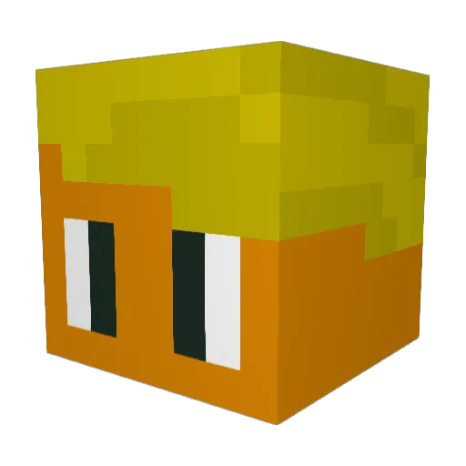 Bones7777 Minecraft avatar head, 3D render