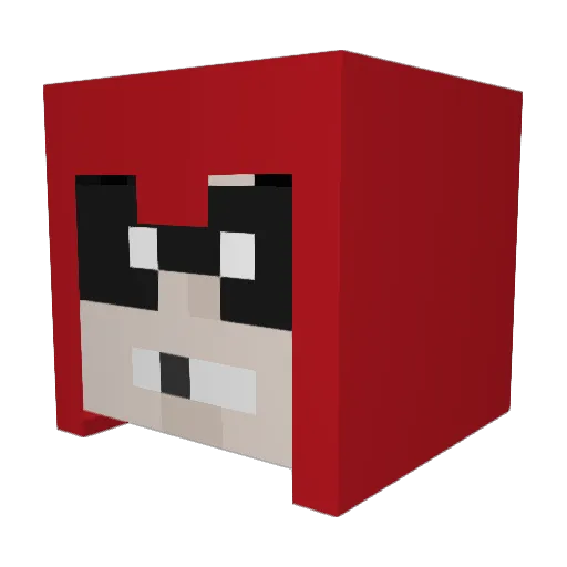 BonesFlugsly Minecraft avatar head, 3D render