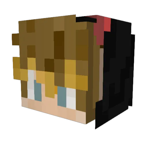BonesUnum Minecraft avatar head, 3D render