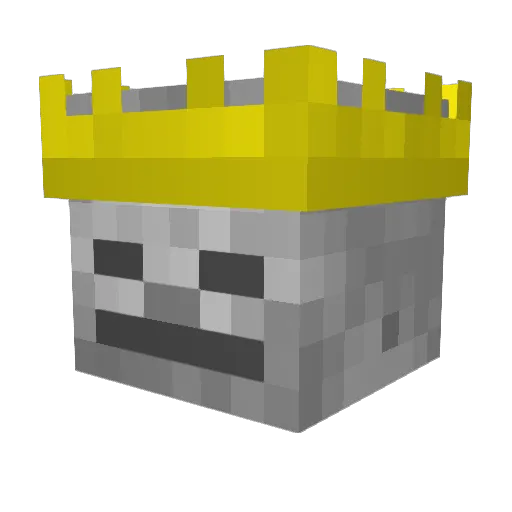 BonesYT Minecraft avatar head, 3D render