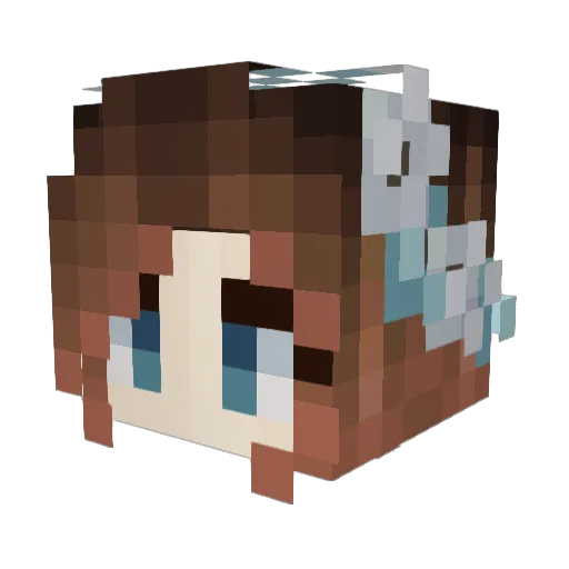 Bones_Phoenix Minecraft avatar head, 3D render