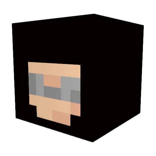 Bonez_z Minecraft avatar head, 3D render