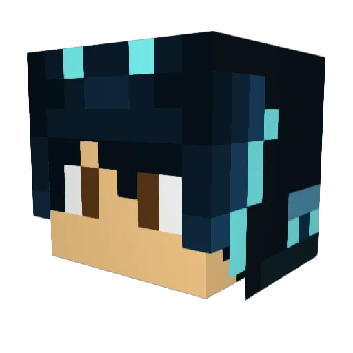 Bonfa11 Minecraft avatar head, 3D render