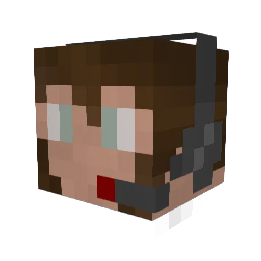 Bonfire58 Minecraft avatar head, 3D render