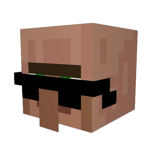 Bong86 Minecraft avatar head, 3D render