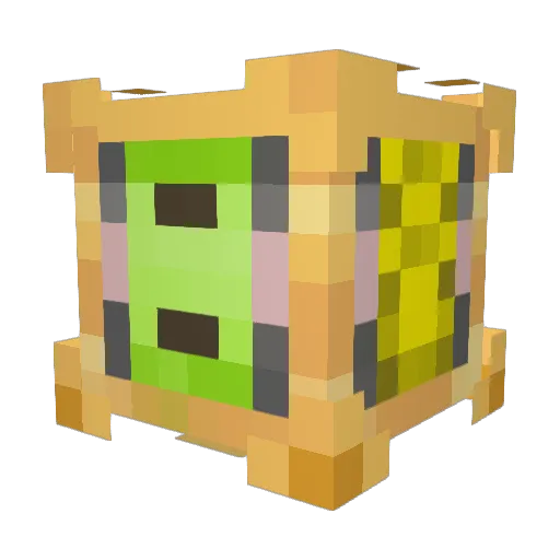 BongBongLobotomy Minecraft avatar head, 3D render