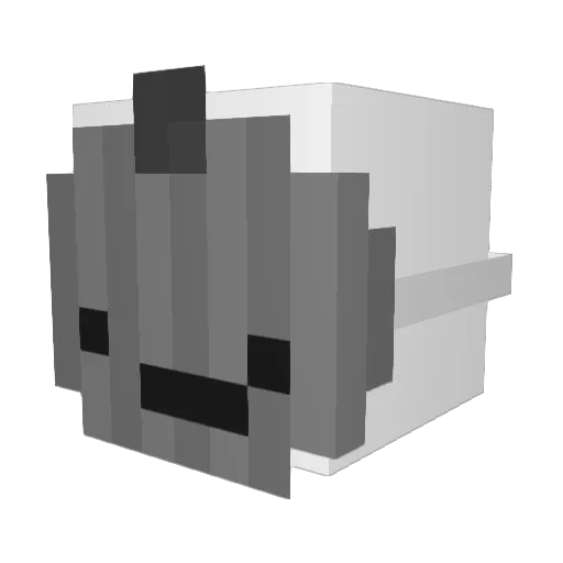 BongD123 Minecraft avatar head, 3D render