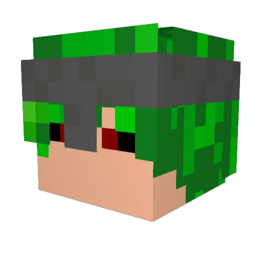 BongTrooper Minecraft avatar head, 3D render