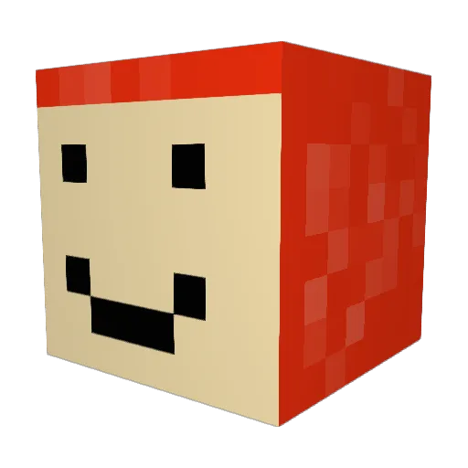 Bong_Smoka Minecraft avatar head, 3D render