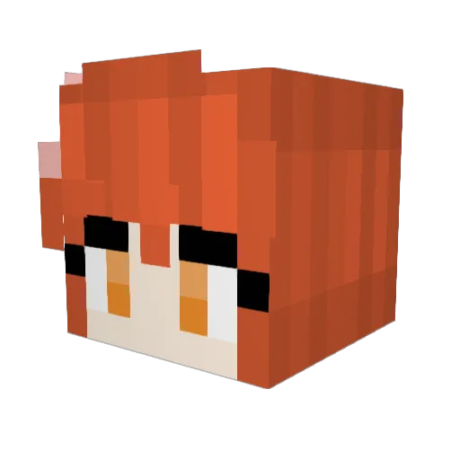 Bong_Zik Minecraft avatar head, 3D render