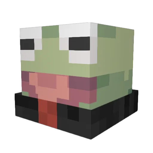 Bong___ripper Minecraft avatar head, 3D render
