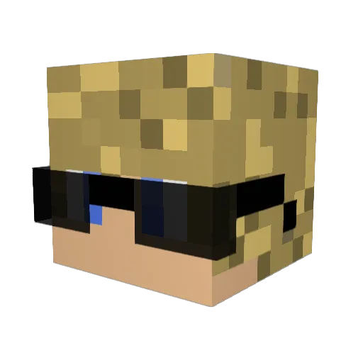 Bongo9911 Minecraft avatar head, 3D render