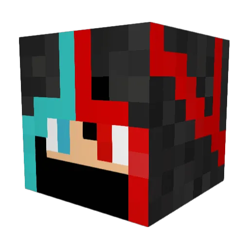 BongoBen Minecraft avatar head, 3D render
