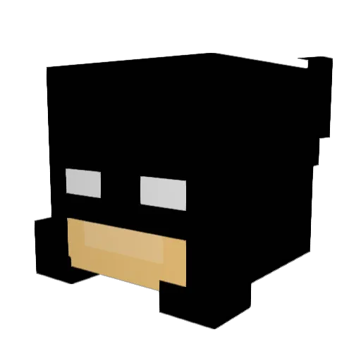 BongoLuke Minecraft avatar head, 3D render