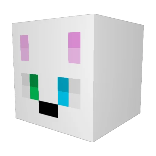 Bongoisgone Minecraft avatar head, 3D render