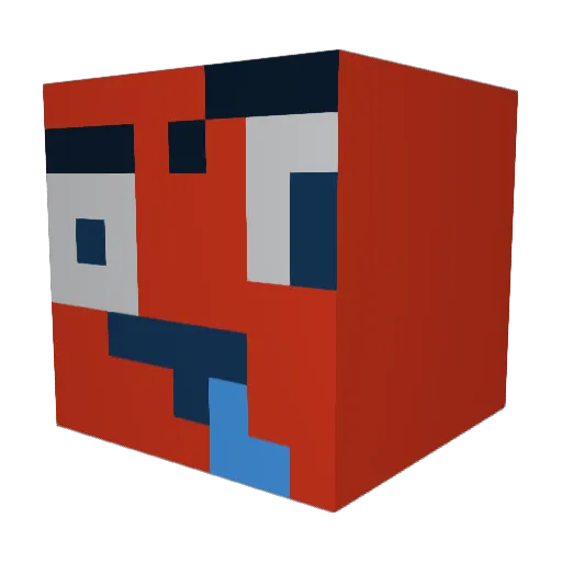 Bongomongo007 Minecraft avatar head, 3D render