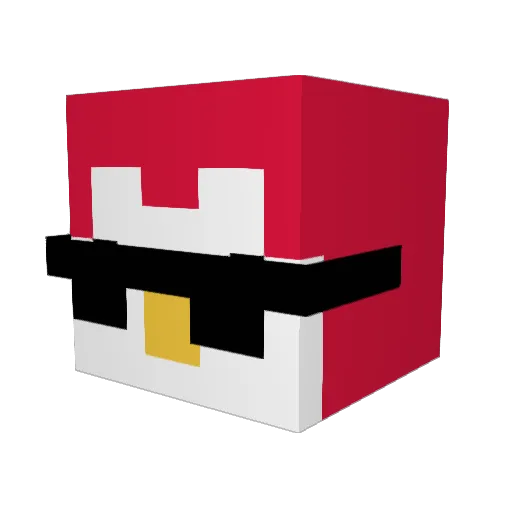 Bonheur318 Minecraft avatar head, 3D render