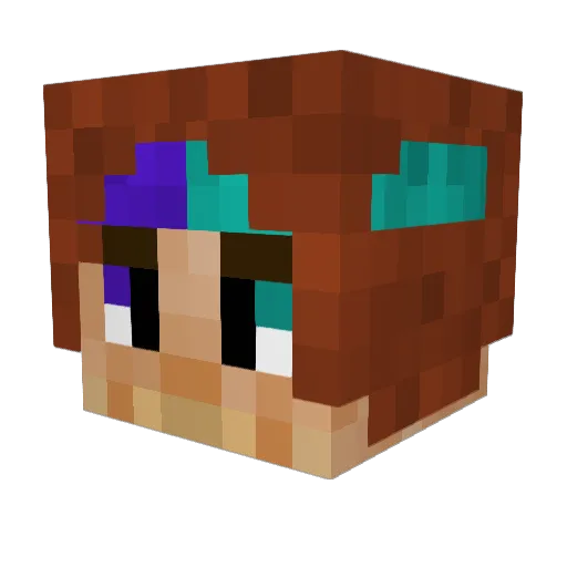Boni_5 Minecraft avatar head, 3D render