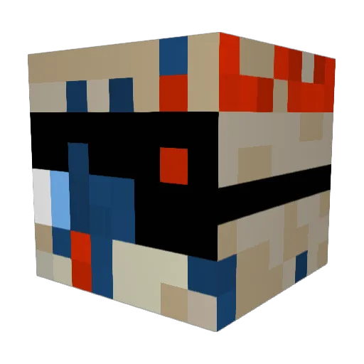 Bonik2019 Minecraft avatar head, 3D render