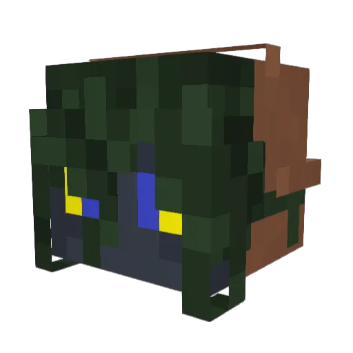 Bonikial Minecraft avatar head, 3D render
