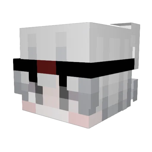 BoninhaChan Minecraft avatar head, 3D render