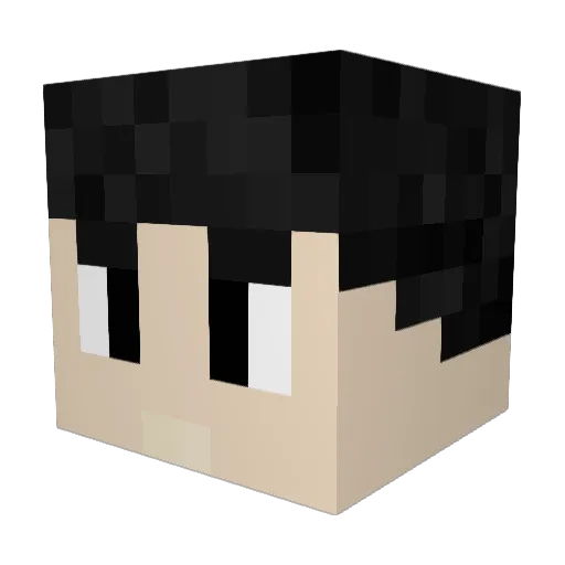 Bonito28 Minecraft avatar head, 3D render