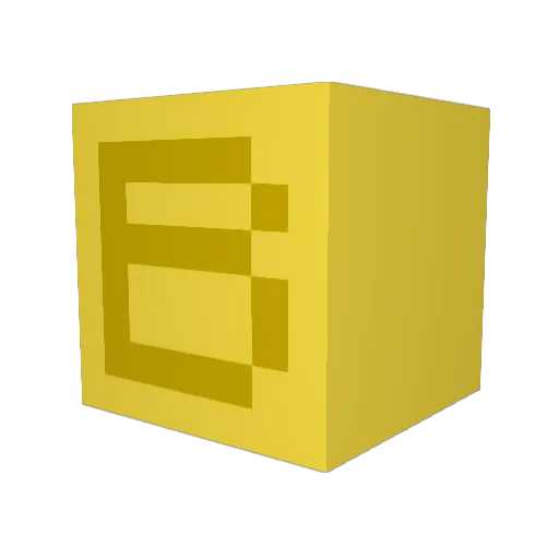 BonjeSponge_ Minecraft avatar head, 3D render