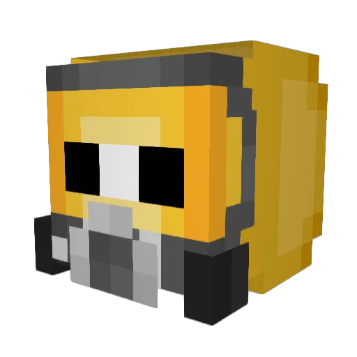 Bonk991 Minecraft avatar head, 3D render