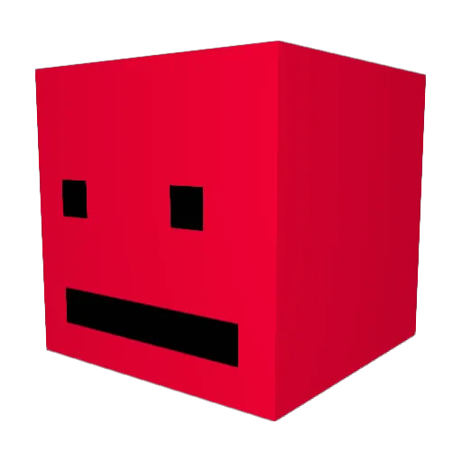 Bonkeb Minecraft avatar head, 3D render