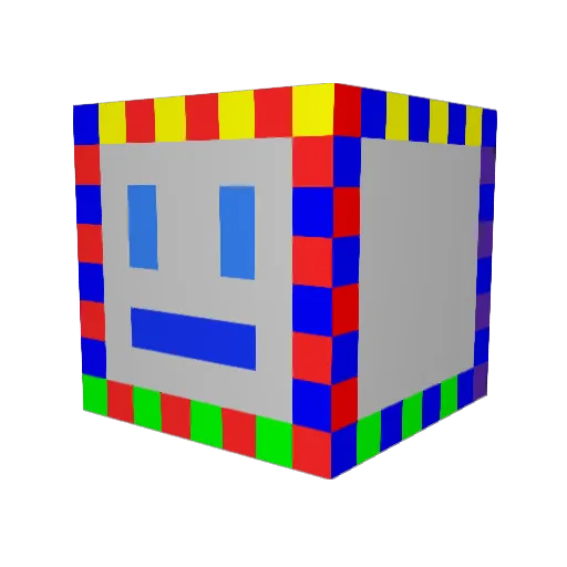Bonkers21 Minecraft avatar head, 3D render