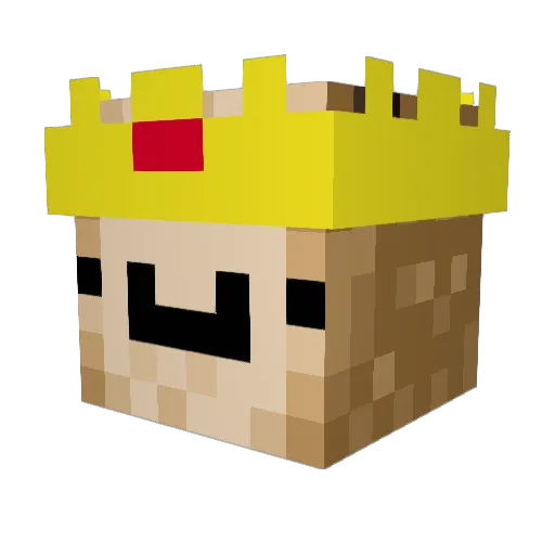 Bonkus2012 Minecraft avatar head, 3D render