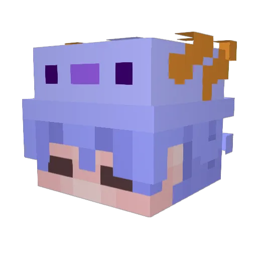 Bonnie074085 Minecraft avatar head, 3D render