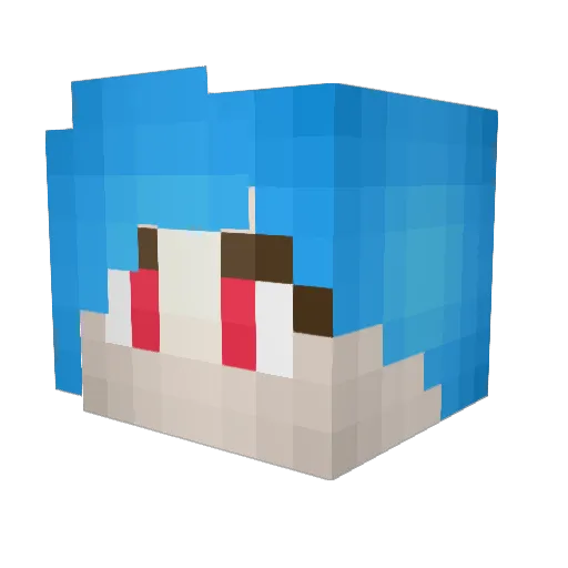 Bonnie1408 Minecraft avatar head, 3D render