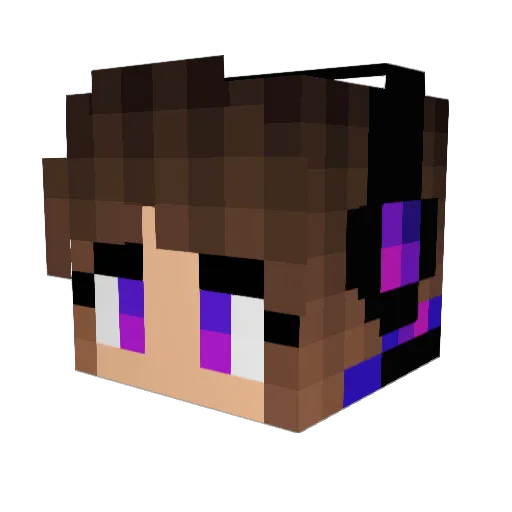 Bonnie4894 Minecraft avatar head, 3D render