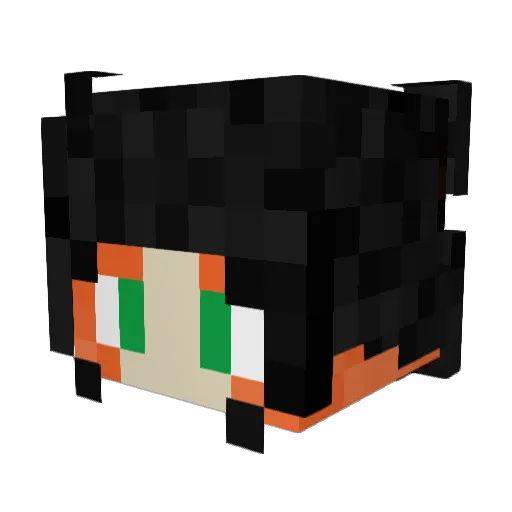 BonnieBluex Minecraft avatar head, 3D render