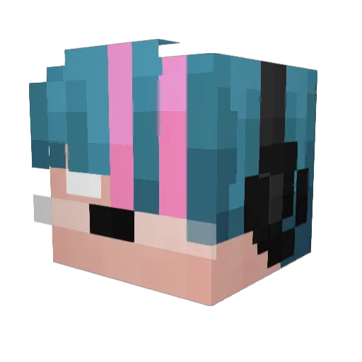 BonnieBonaq Minecraft avatar head, 3D render