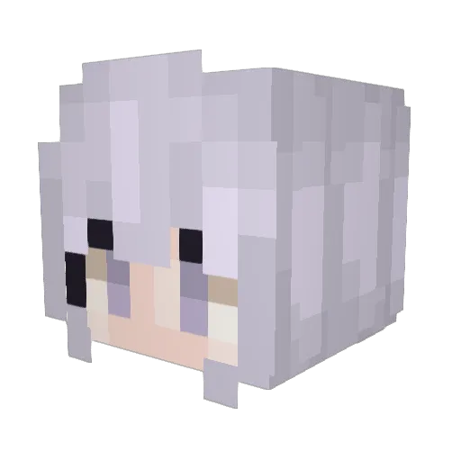 BonnieFR Minecraft avatar head, 3D render