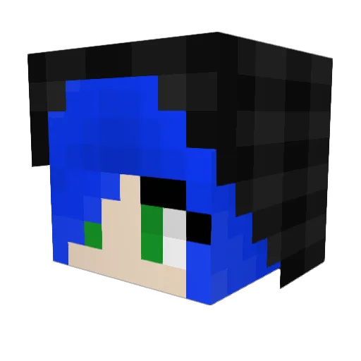 BonnieTheGirl Minecraft avatar head, 3D render