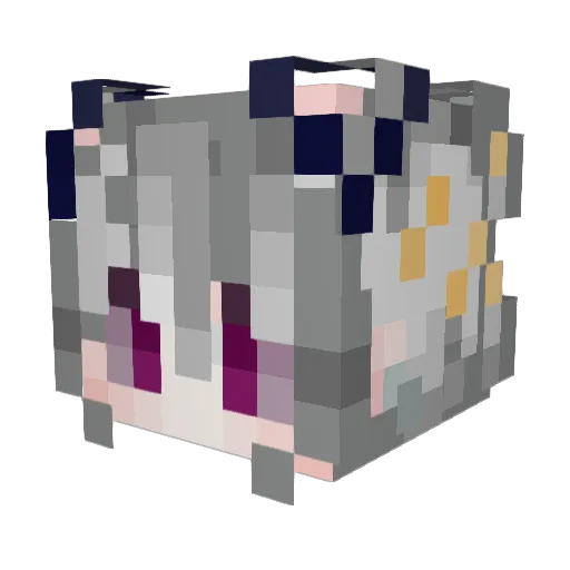 BonnieToo Minecraft avatar head, 3D render