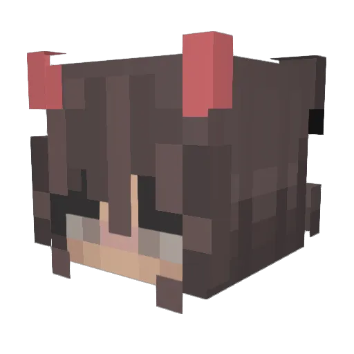 BonnieVegaYT Minecraft avatar head, 3D render