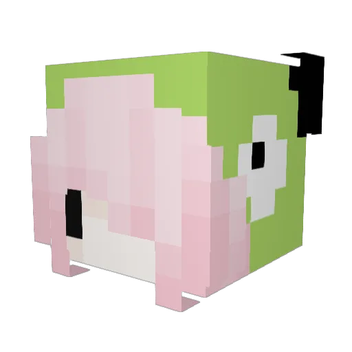 BonnyTheC1own Minecraft avatar head, 3D render