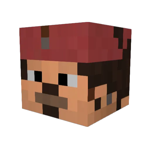 BonoSlayer Minecraft avatar head, 3D render
