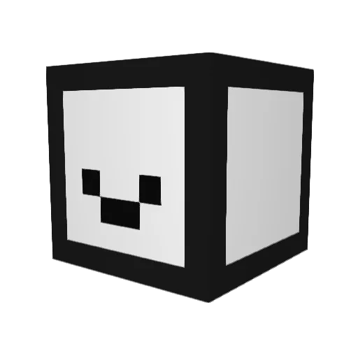 Bonool Minecraft avatar head, 3D render