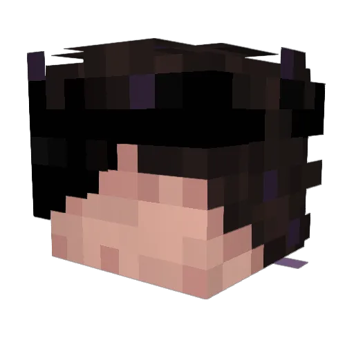 BonquequeLUL Minecraft avatar head, 3D render