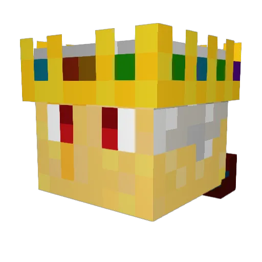 Bonsaibranch Minecraft avatar head, 3D render